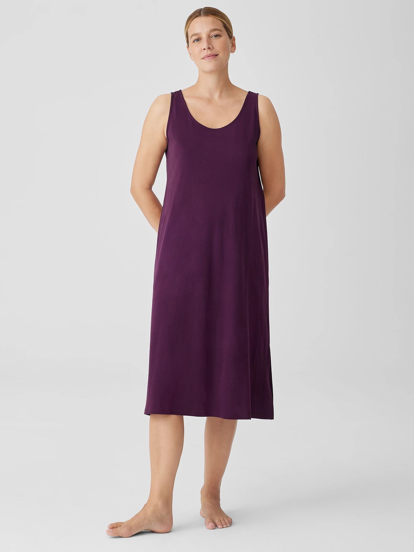 Organic Cotton Interlock Tank Sleep Dress