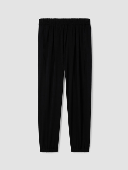 Stretch Jersey Knit Lantern Jogger Pant