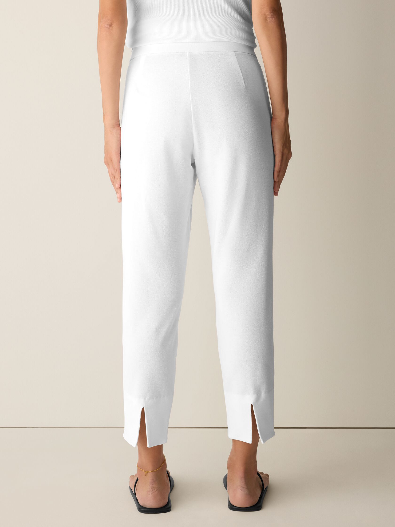 Washable Stretch Crepe Slim Pant