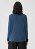 Pima Cotton Blend Turtleneck Top