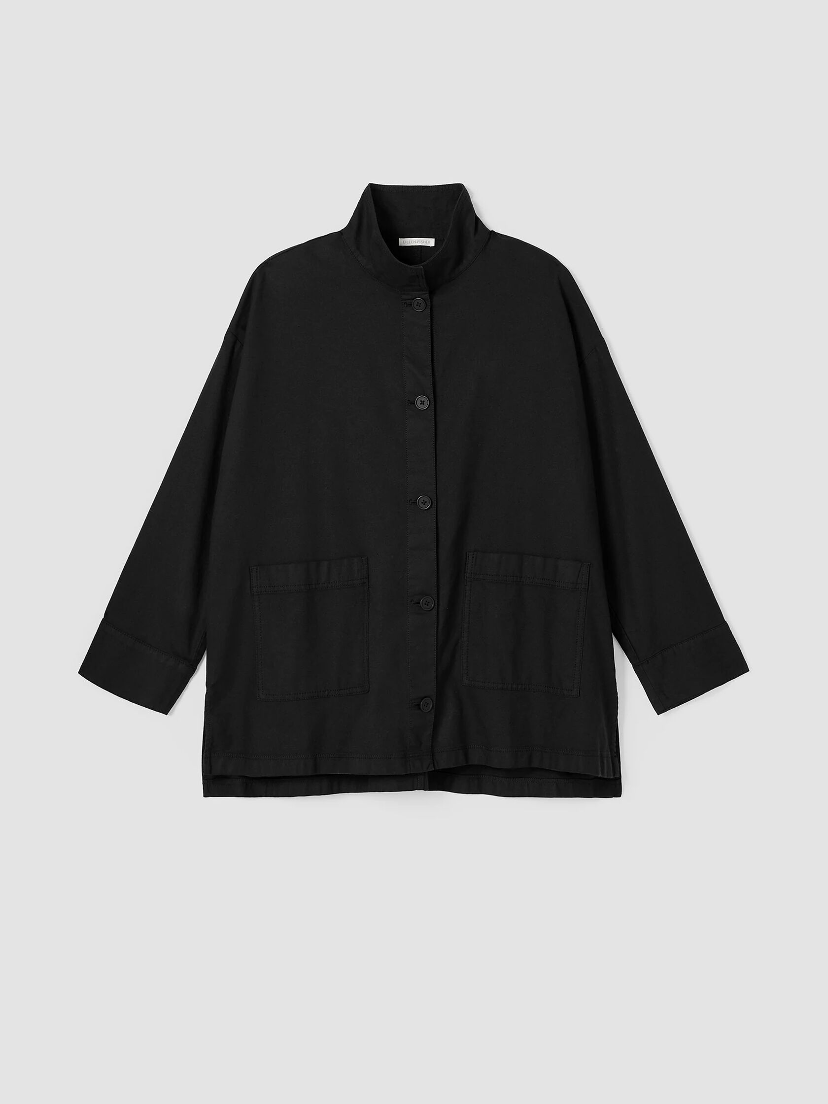 Organic Cotton Hemp Stand Collar Jacket