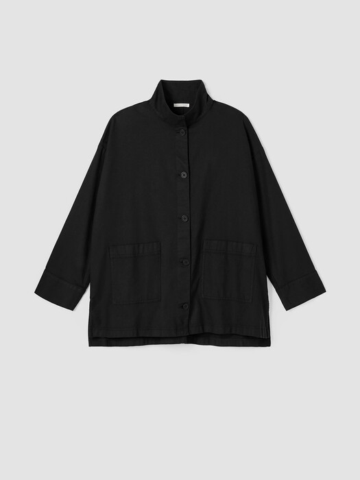 Organic Cotton Hemp Stand Collar Jacket