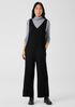 Boiled Wool Jersey V-Neck Jumpsuit