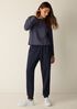 Striped Cozy Brushed Terry Box-Top