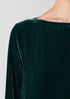 Velvet Bateau Neck Dress