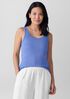 Organic Cotton Stretch Rib Scoop Neck Tank