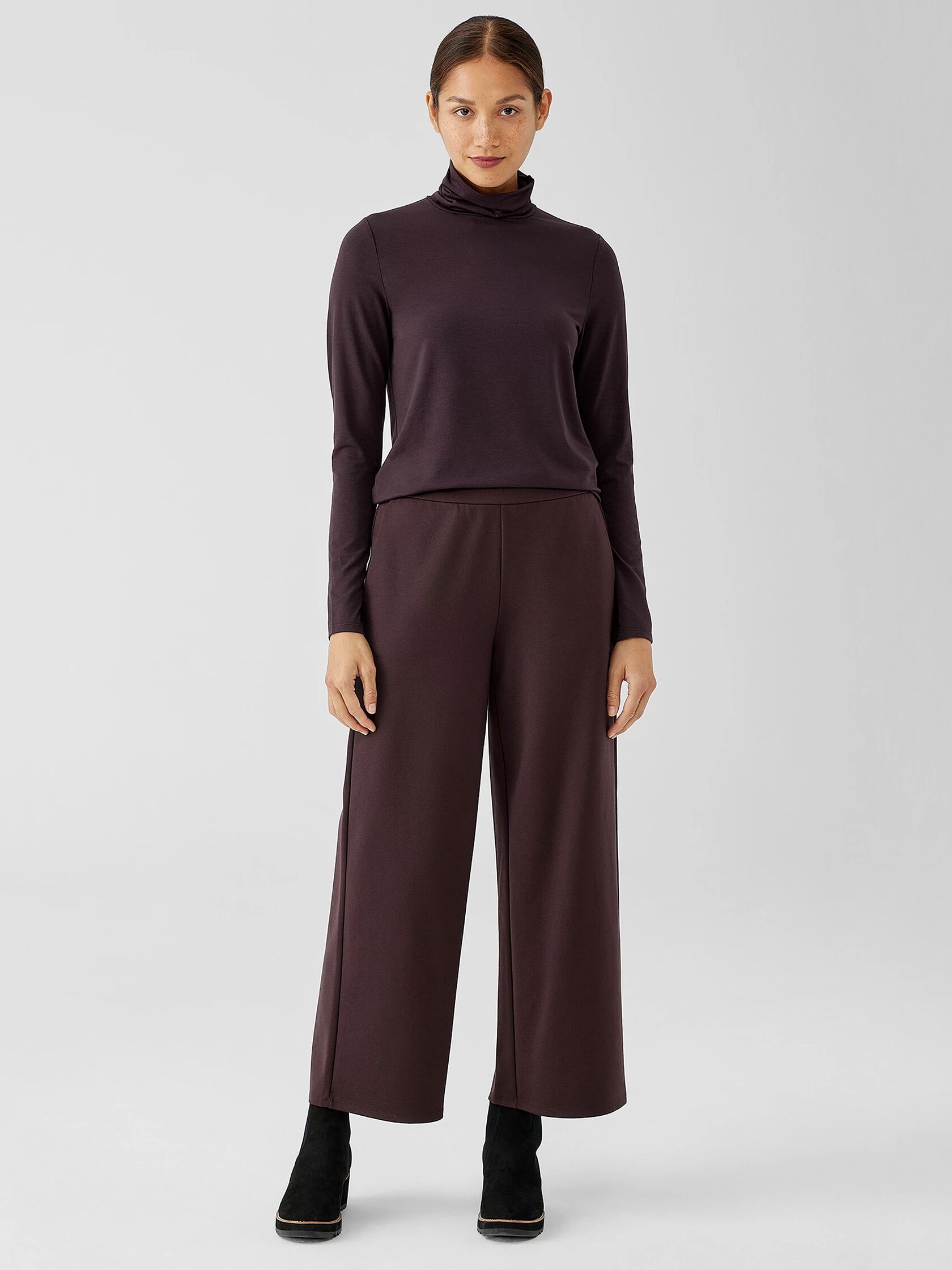 Washable Flex Ponte Wide-Leg Pant