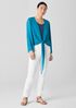 Sheer Silk Georgette Tie Jacket