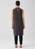 Woven Plisse Mock Neck Dress