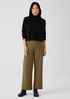 Boiled Wool Jersey Wide-Leg Pant