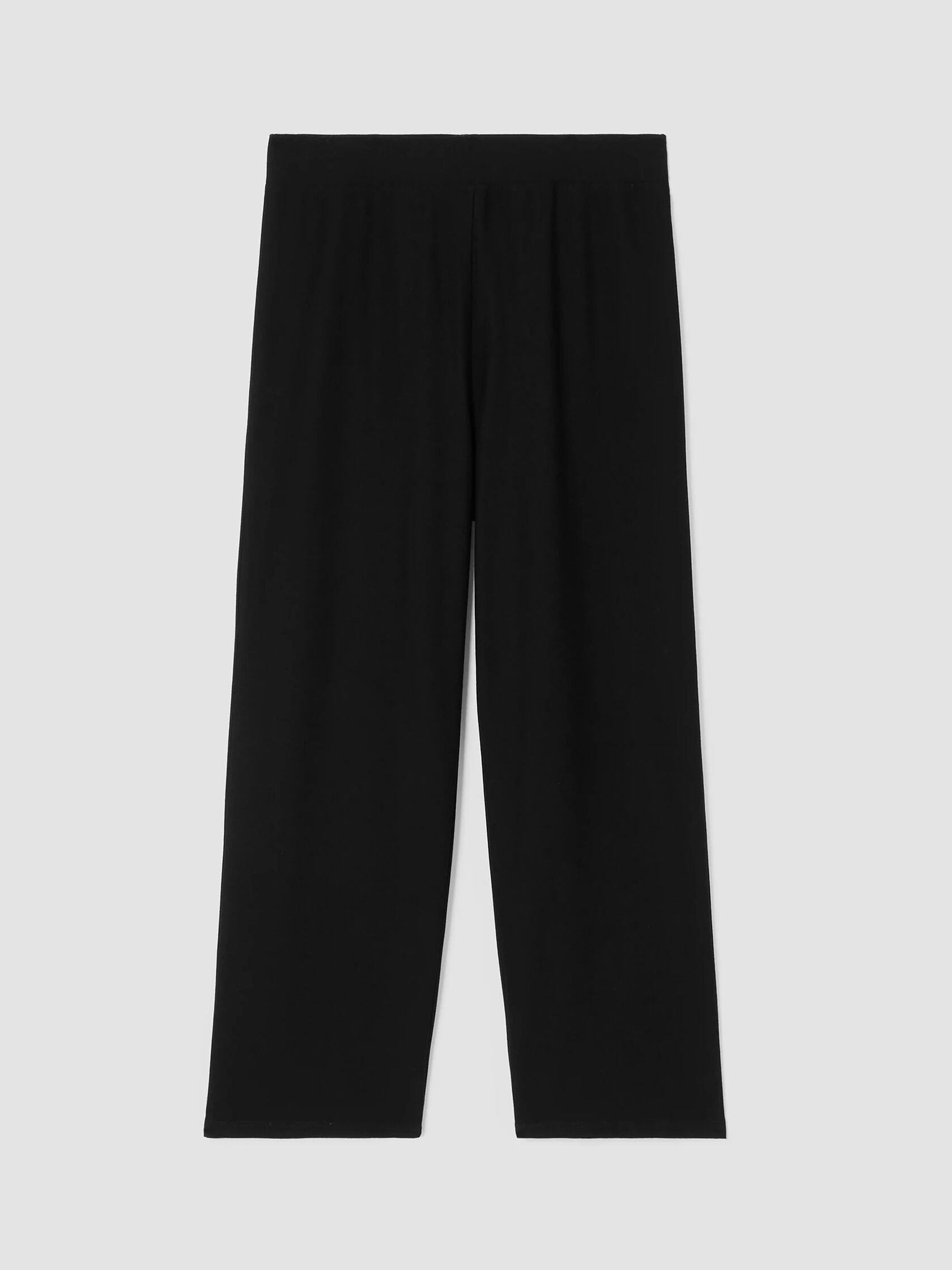 Washable Stretch Crepe Straight Pant with Yoke