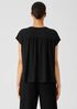 Fine Jersey Shirred-Back Top