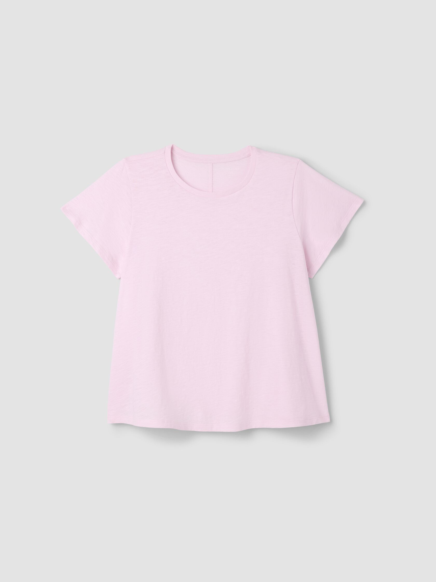 Organic Cotton Slubby Jersey Crew Neck Tee