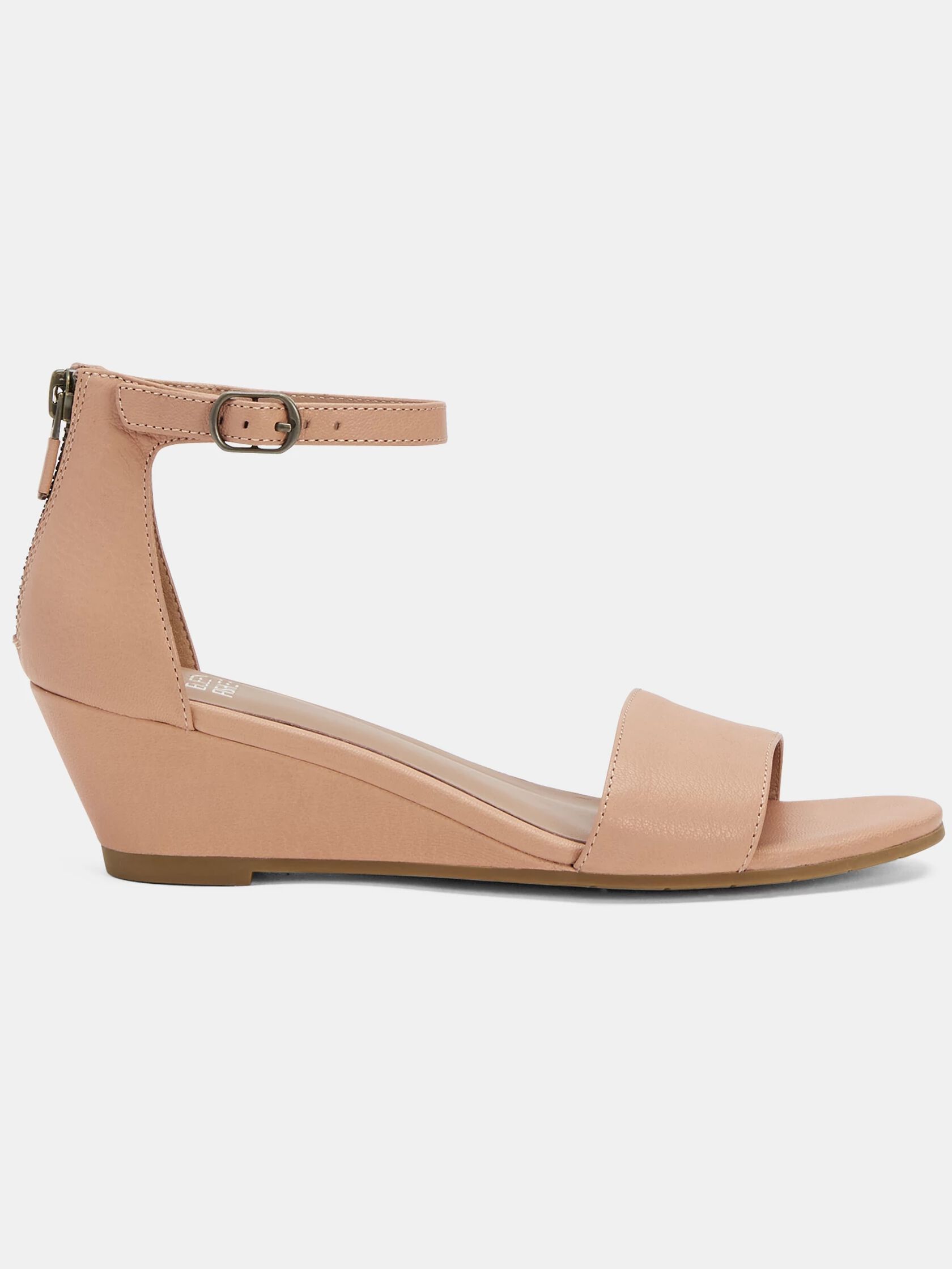 Mara Tumbled Leather Wedge Sandal