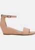 Mara Tumbled Leather Wedge Sandal