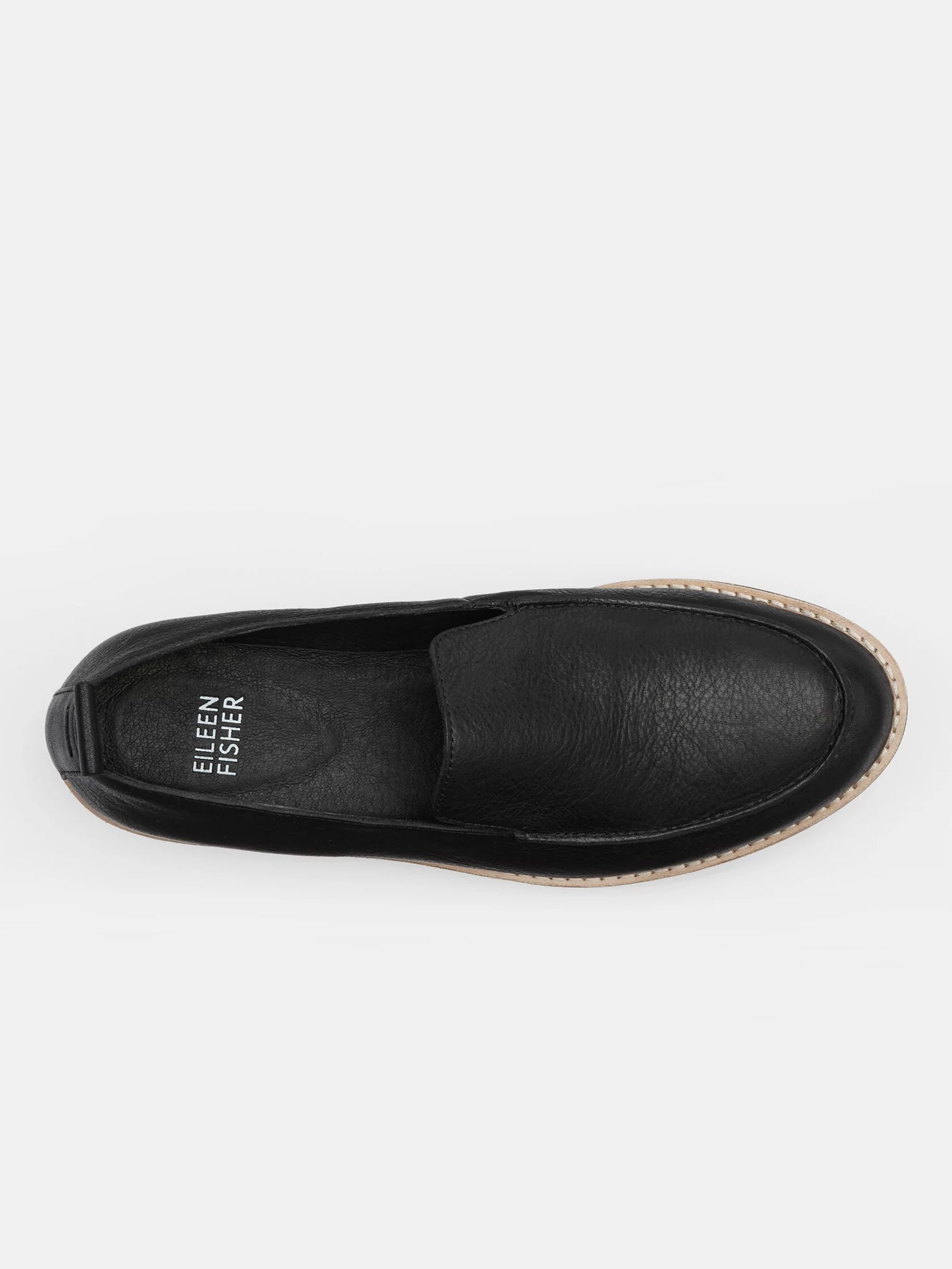 Ells Smooth Leather Loafer Wedge