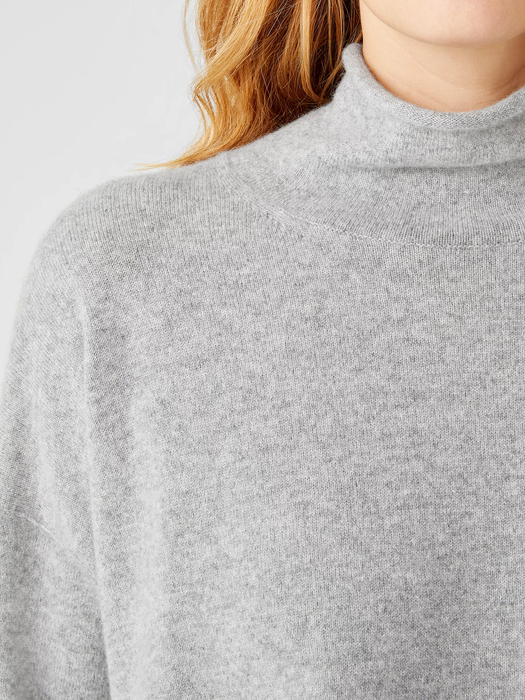 Italian Cashmere Scrunch Neck Top