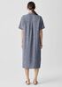 Puckered Organic Linen Shirtdress