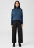 Pima Cotton Blend Turtleneck Top
