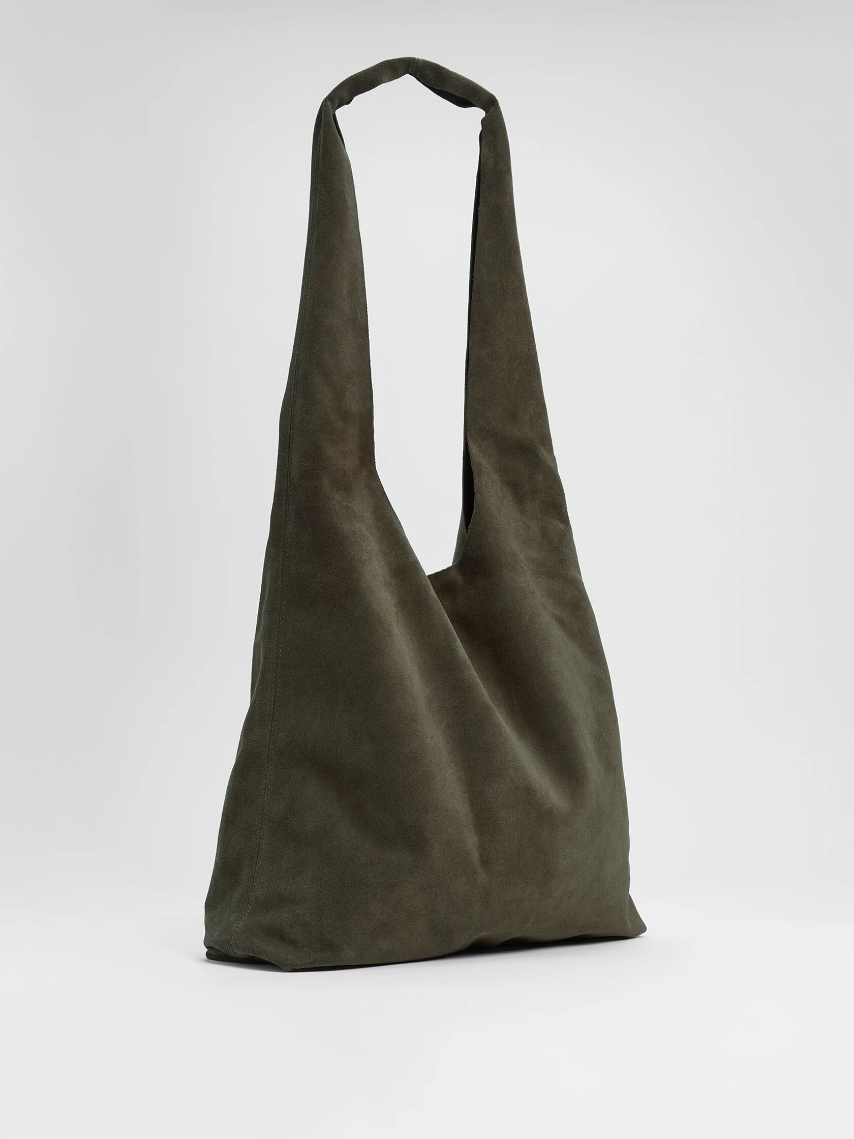 suede tote bag