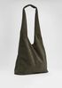 Italian Suede Shopper Tote