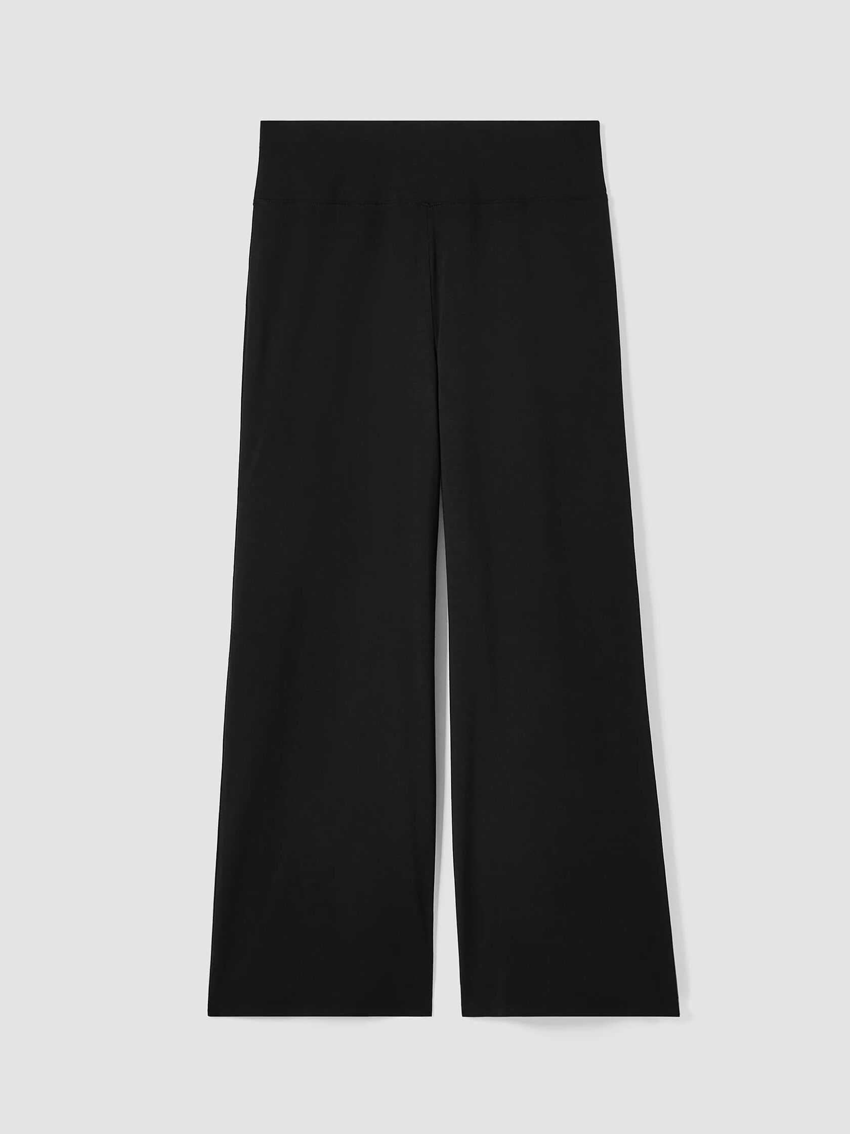 Stretch Jersey Knit Wide-Leg Pant