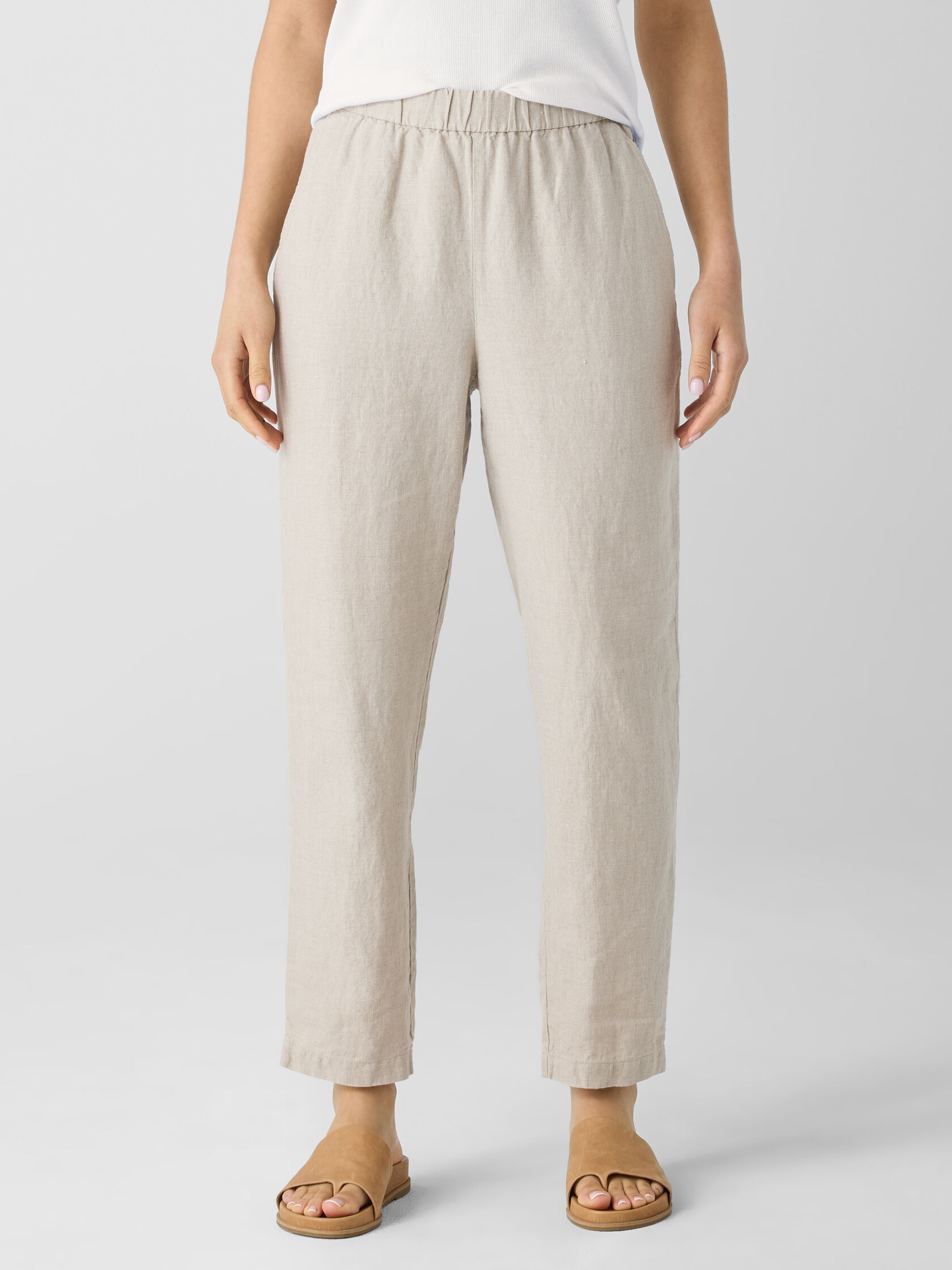 Organic Linen Tapered Pant