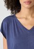 Organic Linen Jersey V-Neck Tee