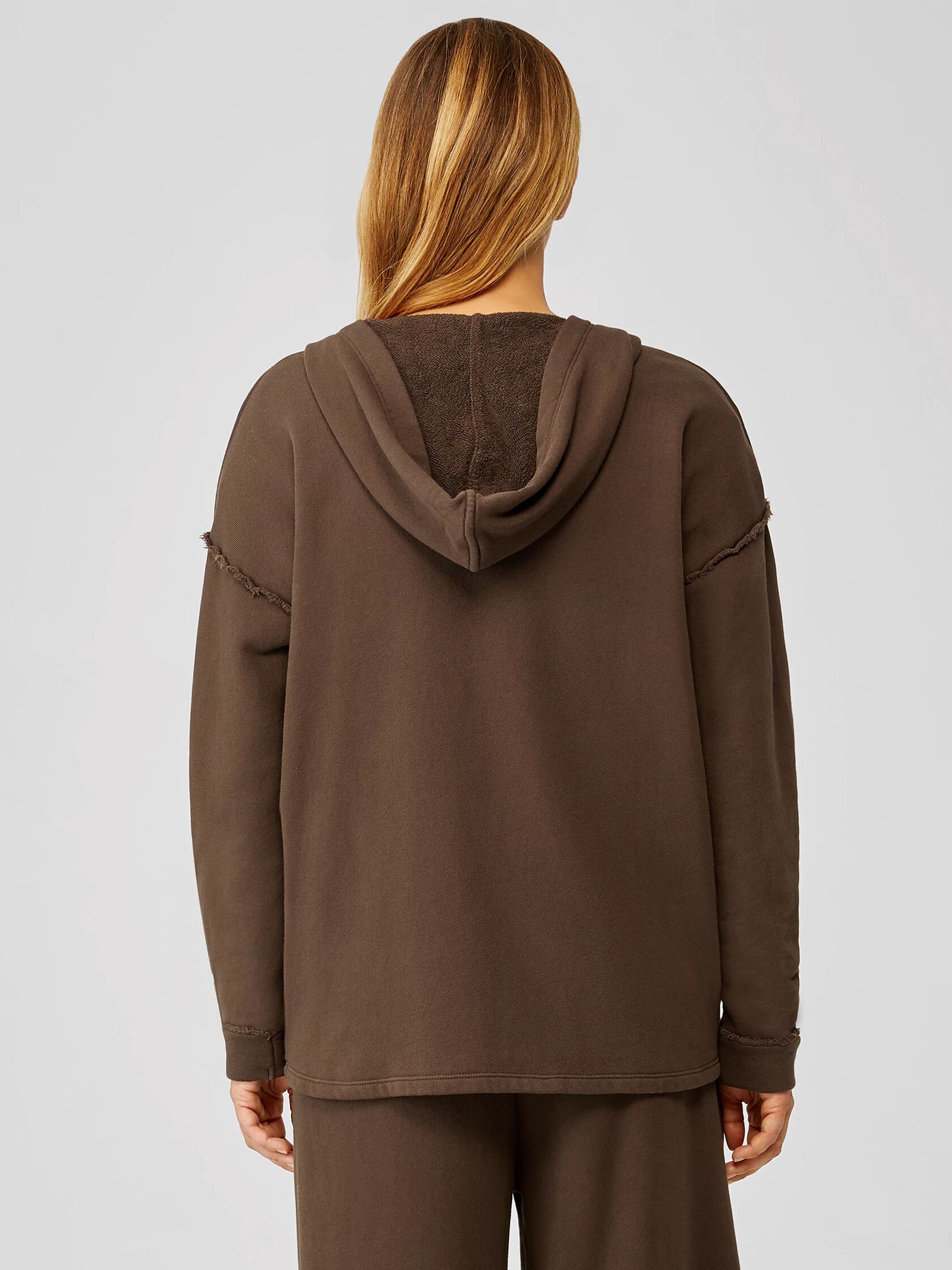 Organic Cotton French Terry Hooded Jacket