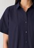 Washed Organic Cotton Poplin Classic Collar Shirtdress