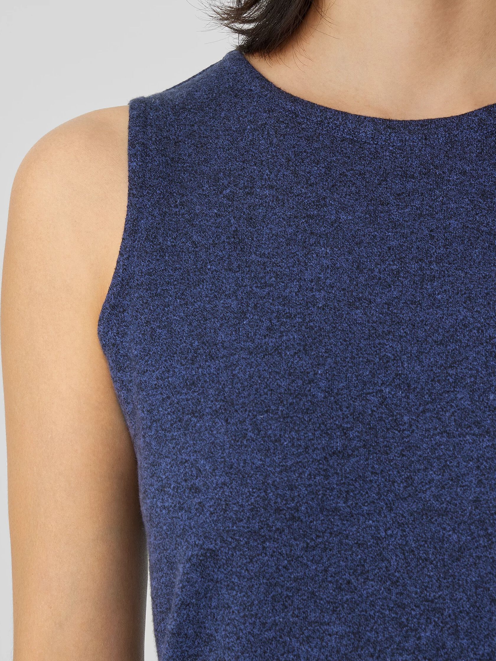 Cotton Hemp Melange Tank Dress | EILEEN FISHER