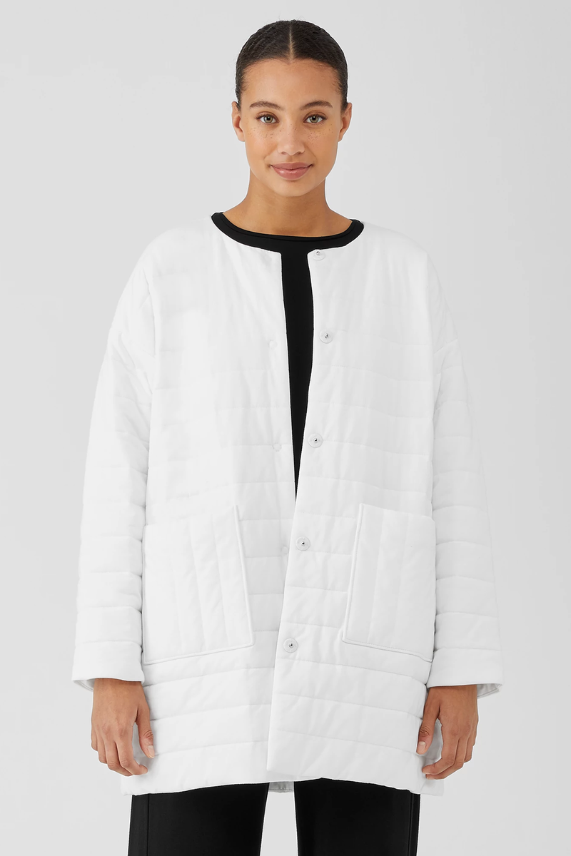 Traceable Organic Cotton Jersey Quilted Jacket