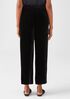Velvet Wide-Leg Ankle Pant