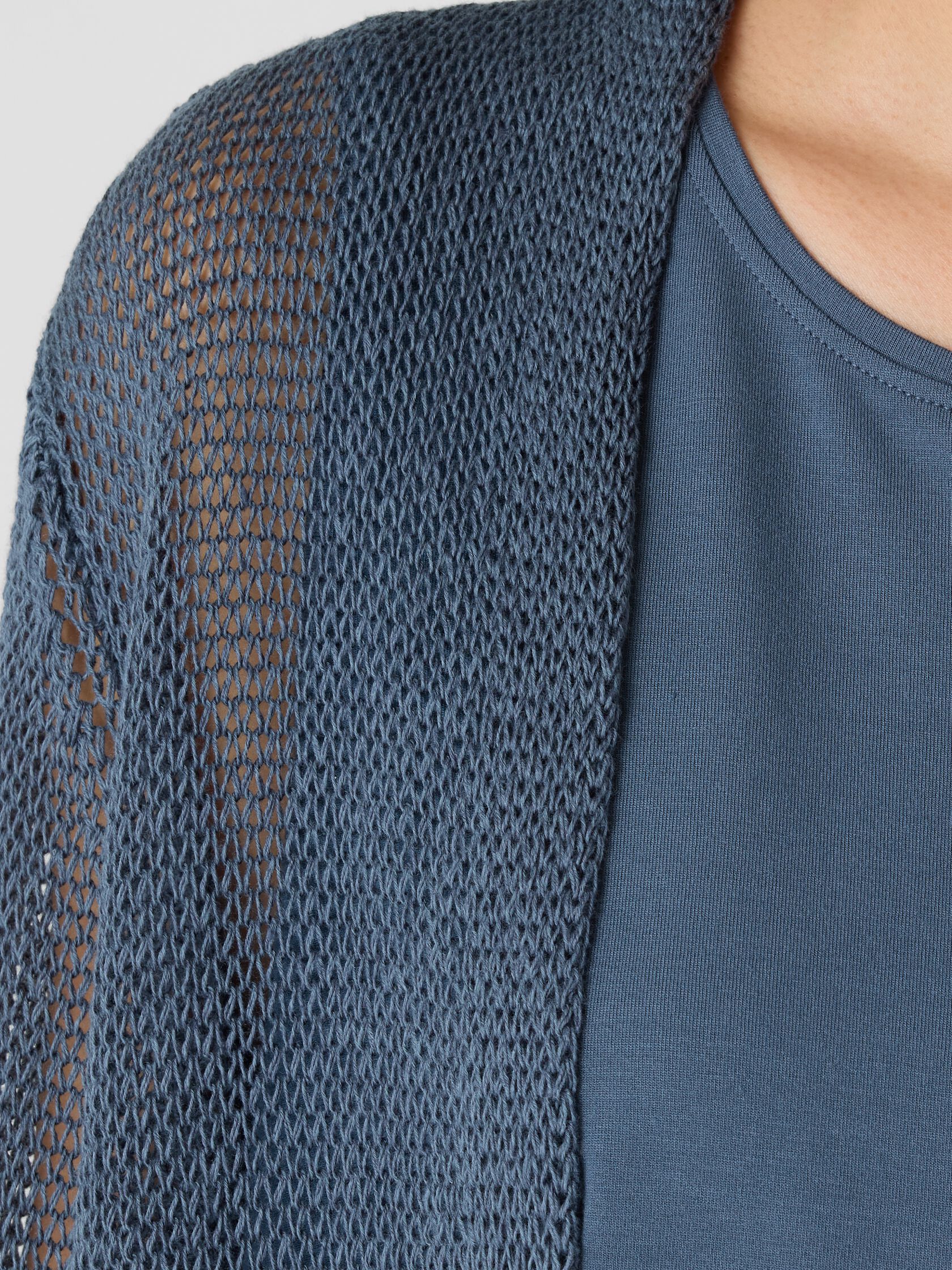 Organic Linen Cotton Cord Long Cardigan