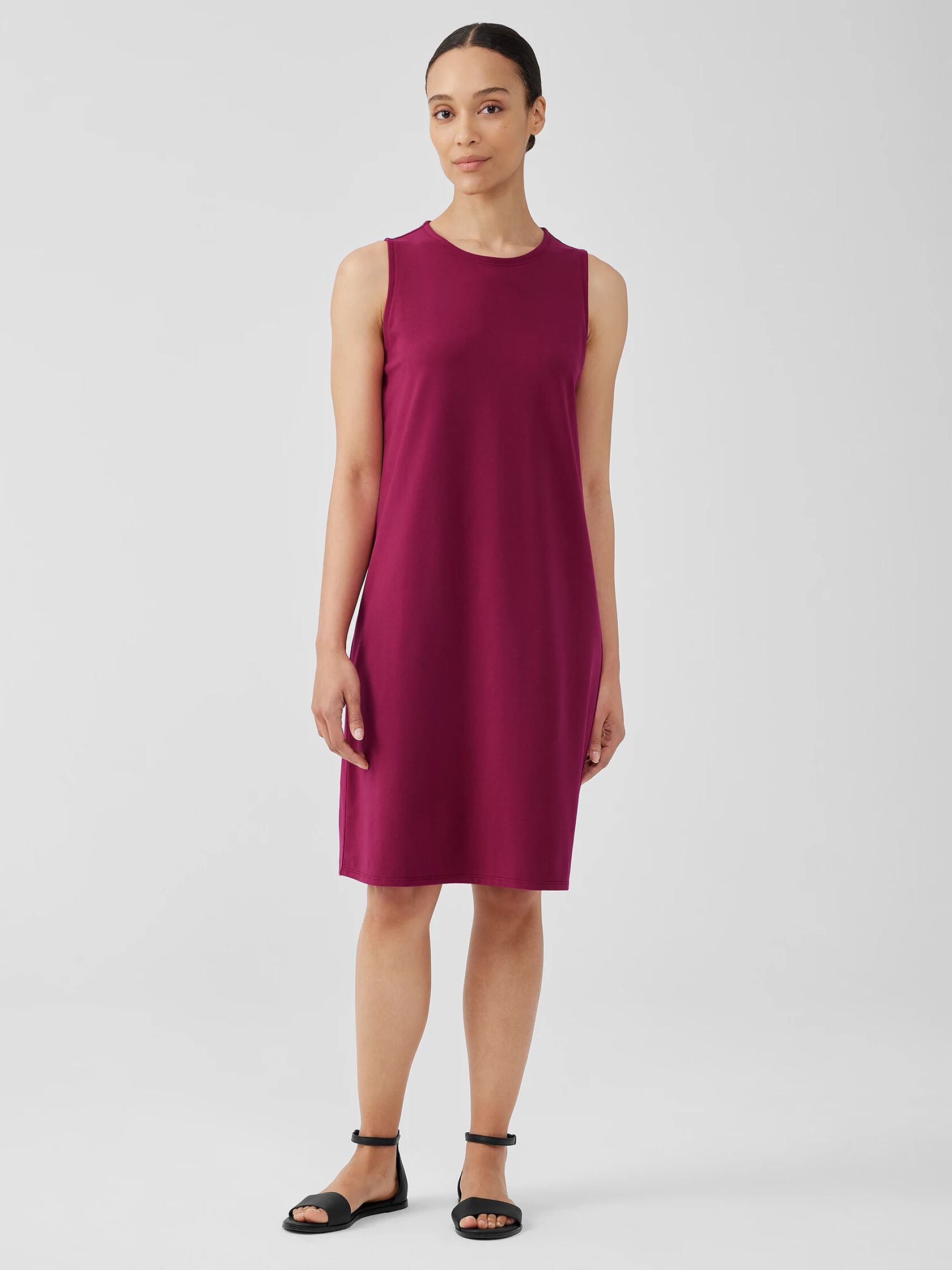 Pima Cotton Stretch Jersey Tank Dress