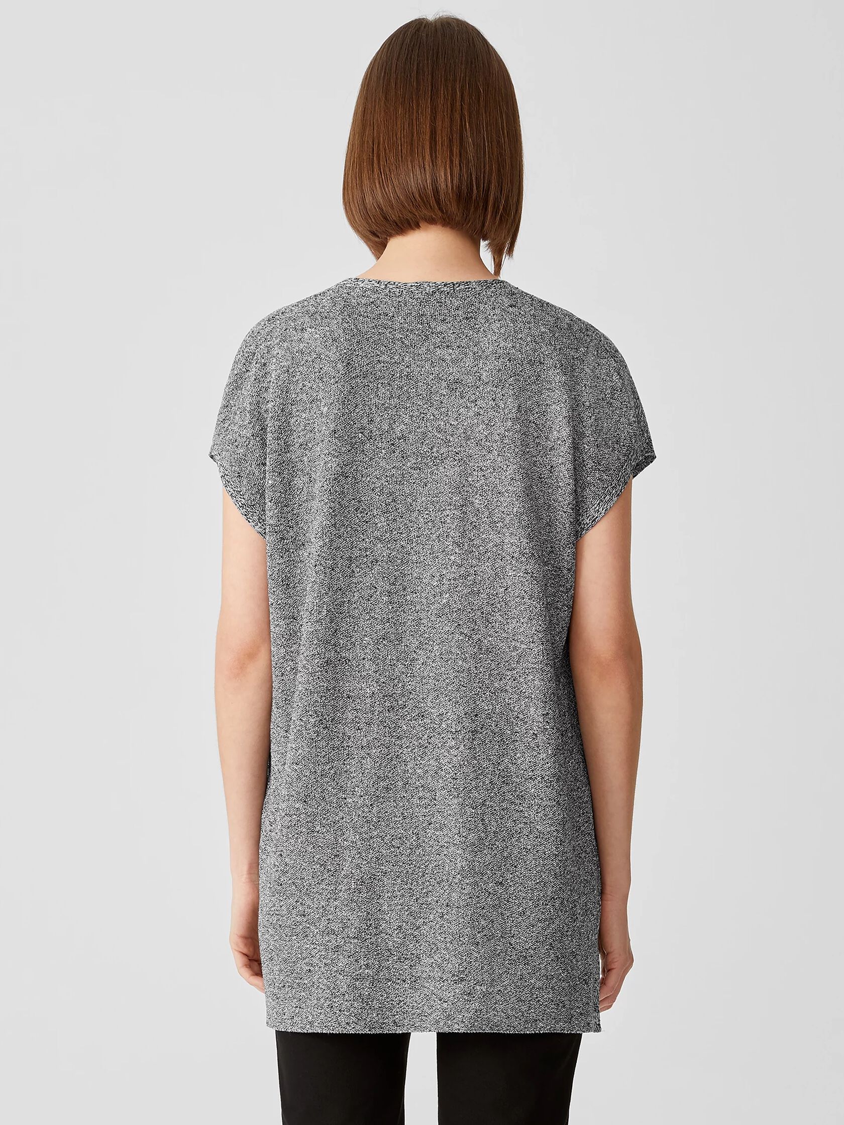 Organic Linen Cotton Twist V-Neck Top