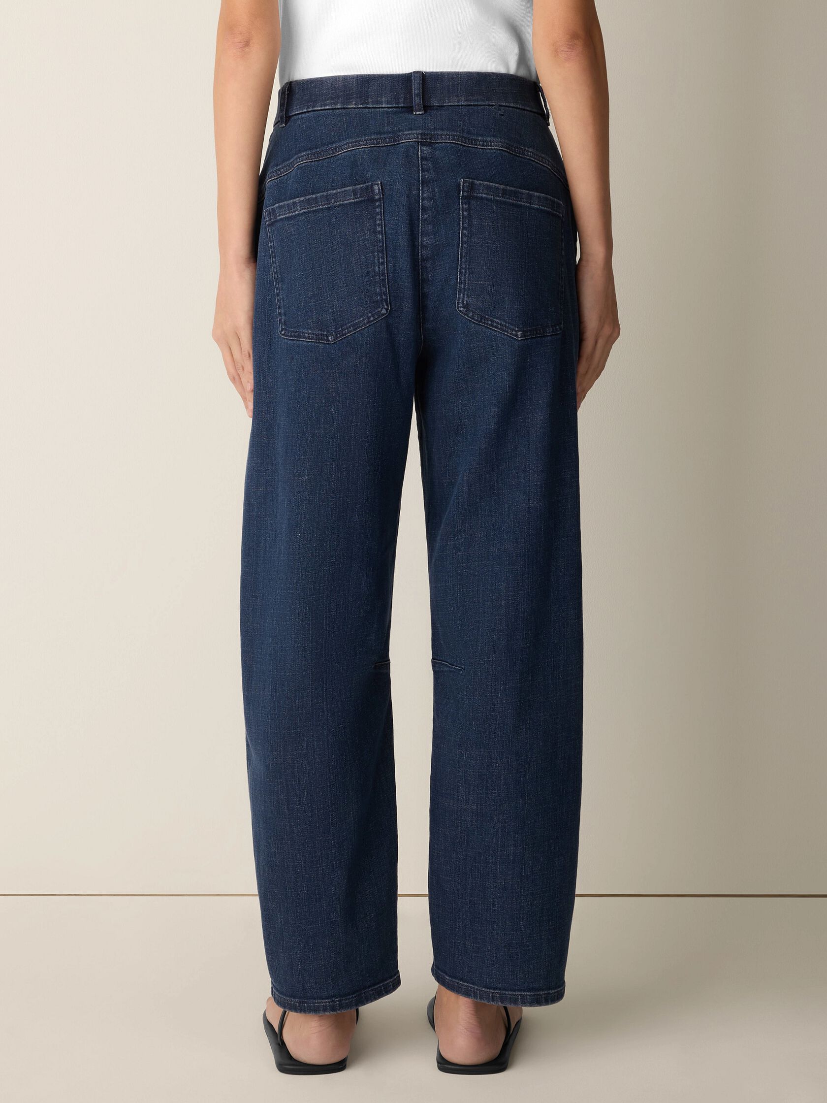 Cotton Stretch Denim Arch Pant