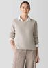 Peruvian Organic Cotton Crepe Crew Neck Top