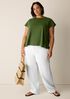 Organic Cotton Slubby Jersey Crew Neck Tee