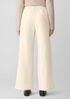 Stretch Wool Crepe Wide-Leg Trouser