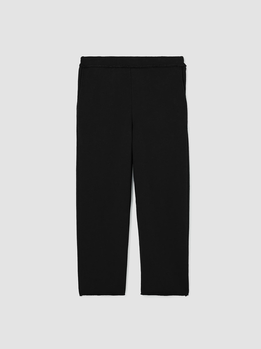 Organic Cotton French Terry Straight Pant