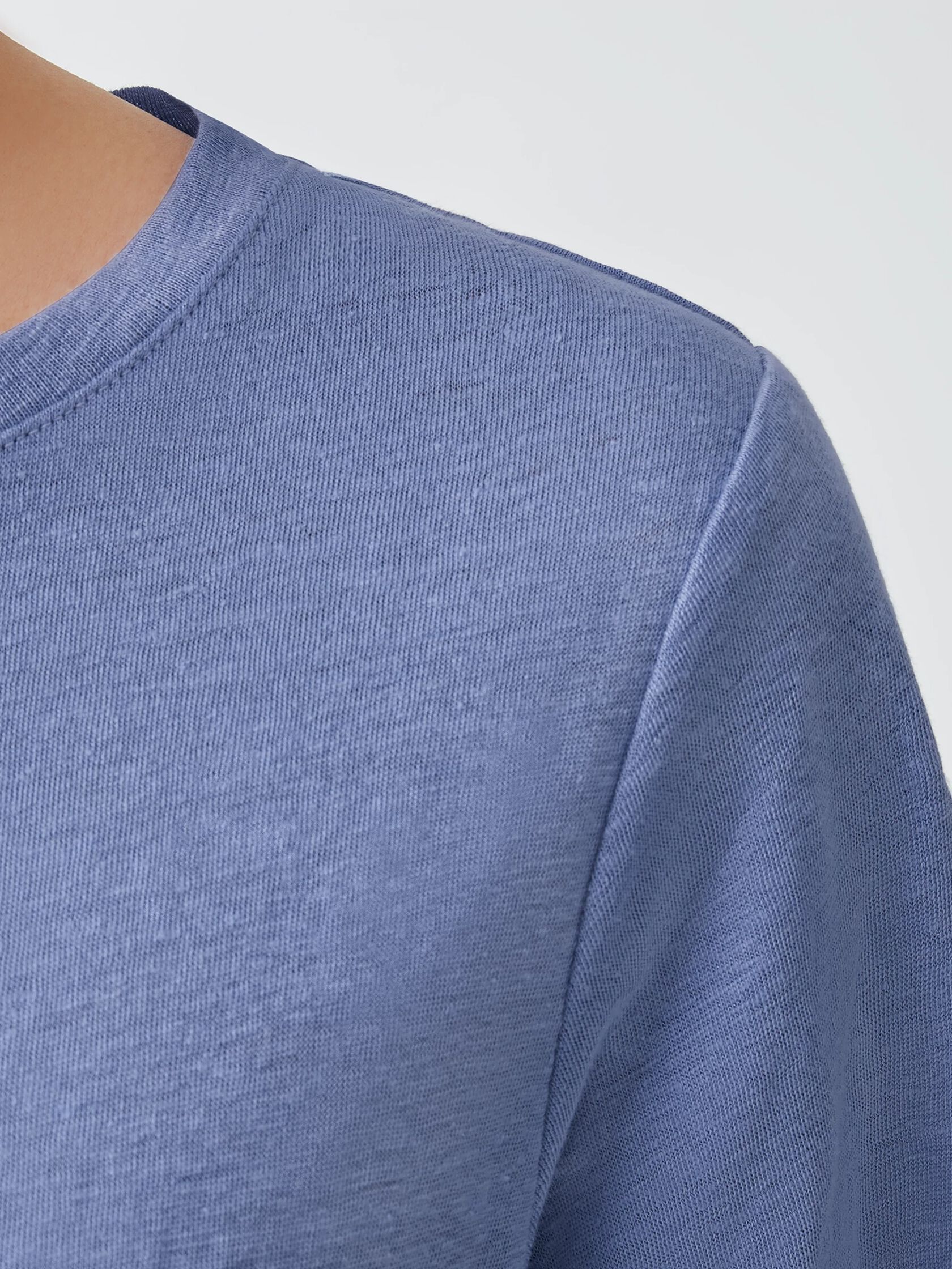Organic Linen Jersey Crew Neck Tee