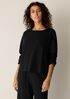 Waffle Cotton Blend Doubleknit Box-Top