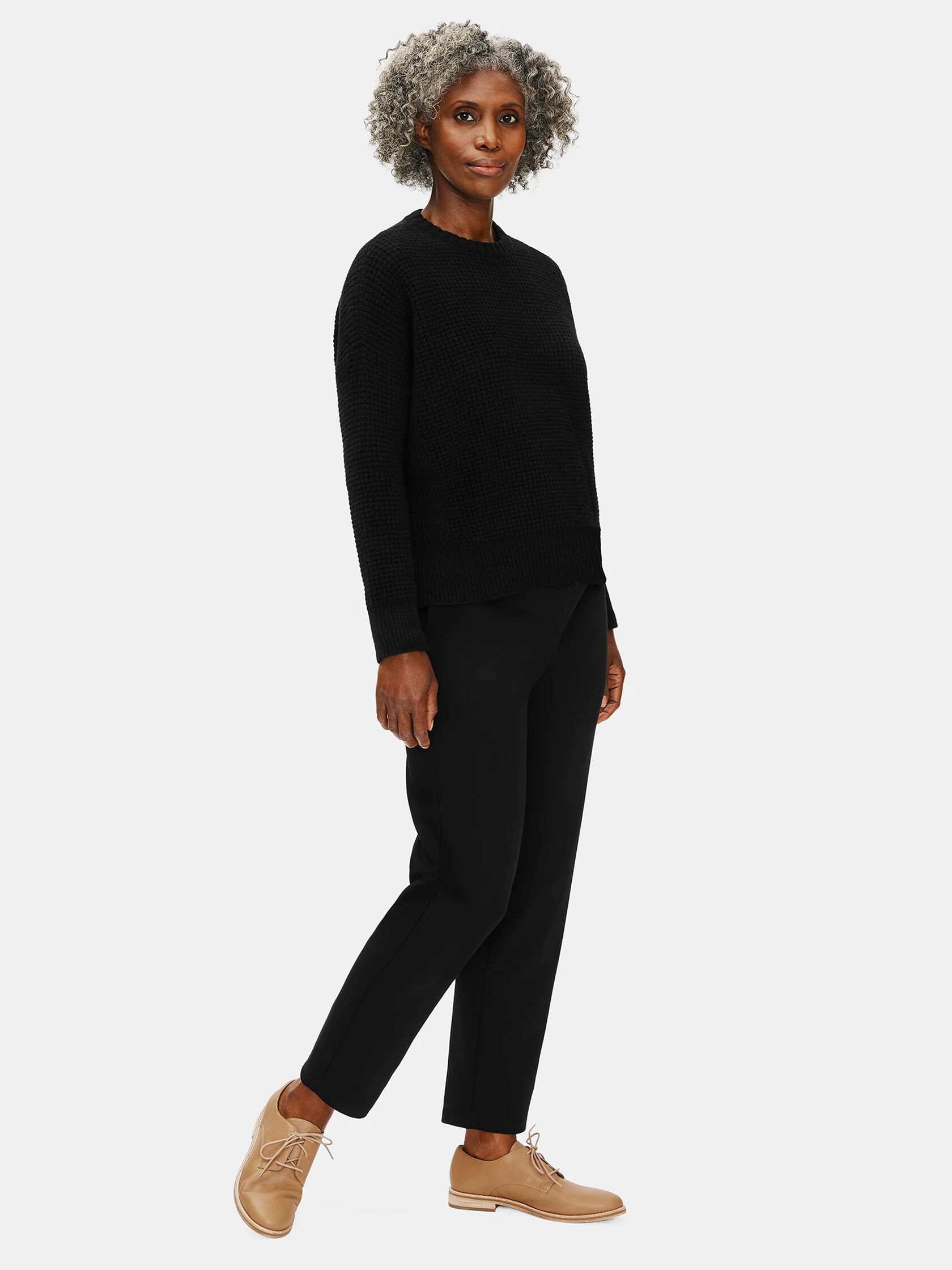 Lofty Recycled Cashmere Crew Neck Top