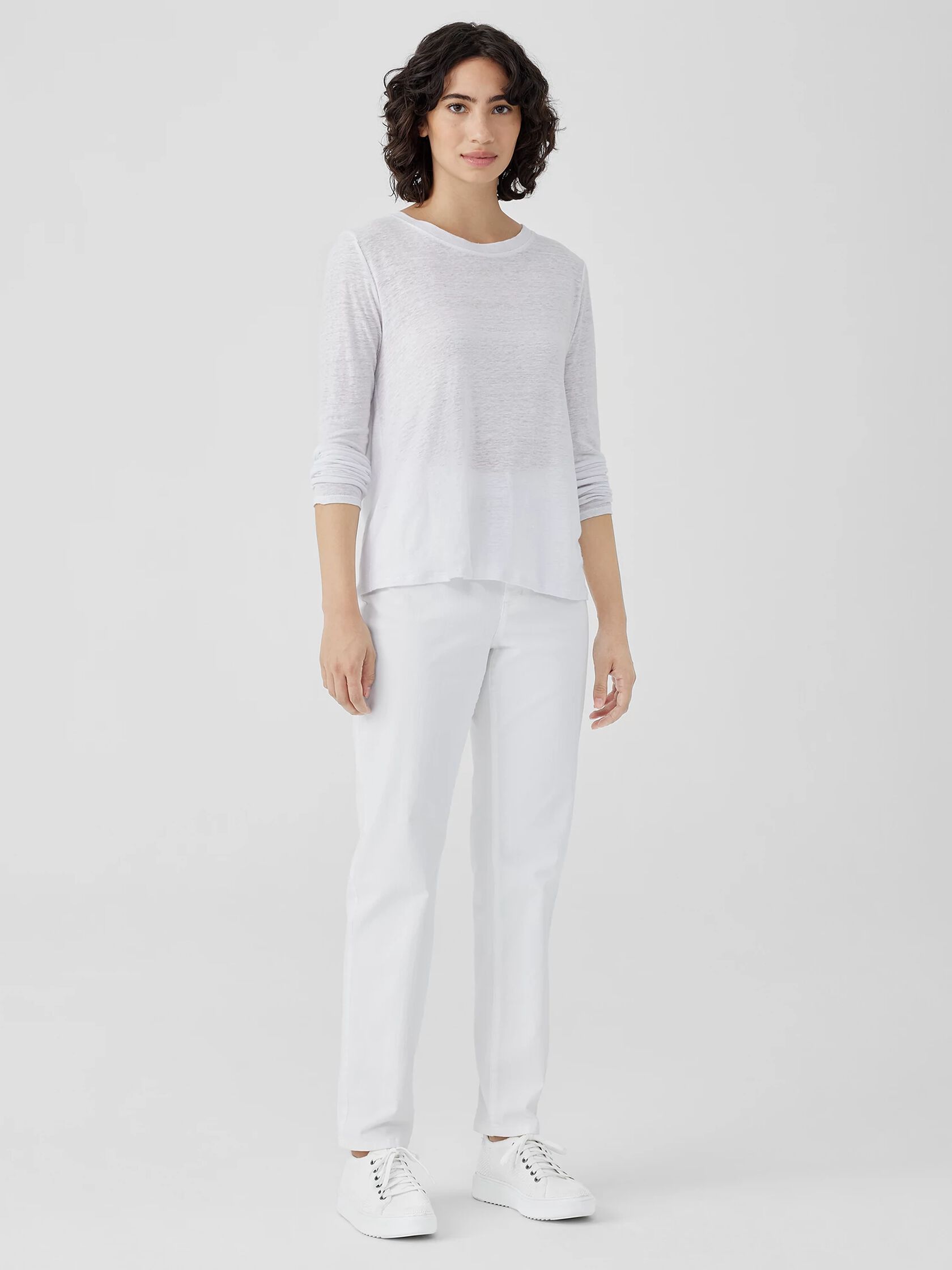 Organic Linen Jersey Long-Sleeve Tee