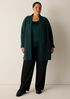 Lightweight Boiled Wool High Collar Jacket in Regenerative Wool