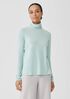 Pima Cotton Blend Turtleneck Top