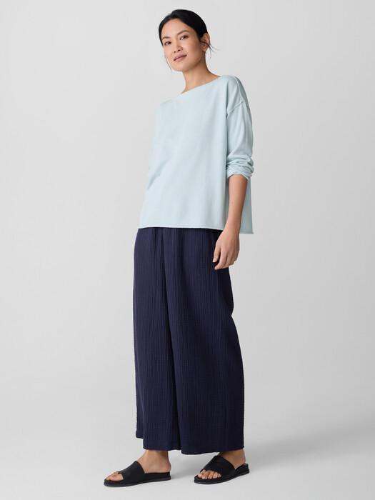 Lightweight Organic Cotton Terry Box-Top