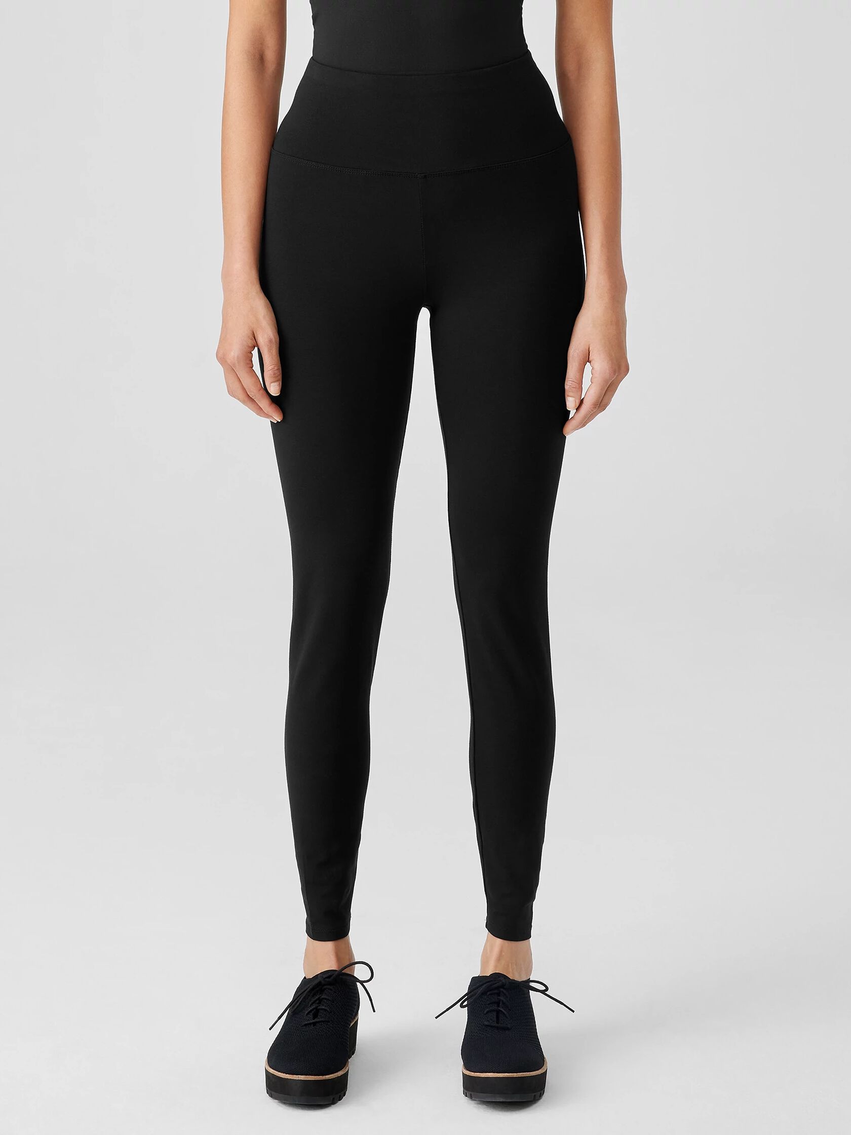 Jersey Elastic-Waist Leggings for Women