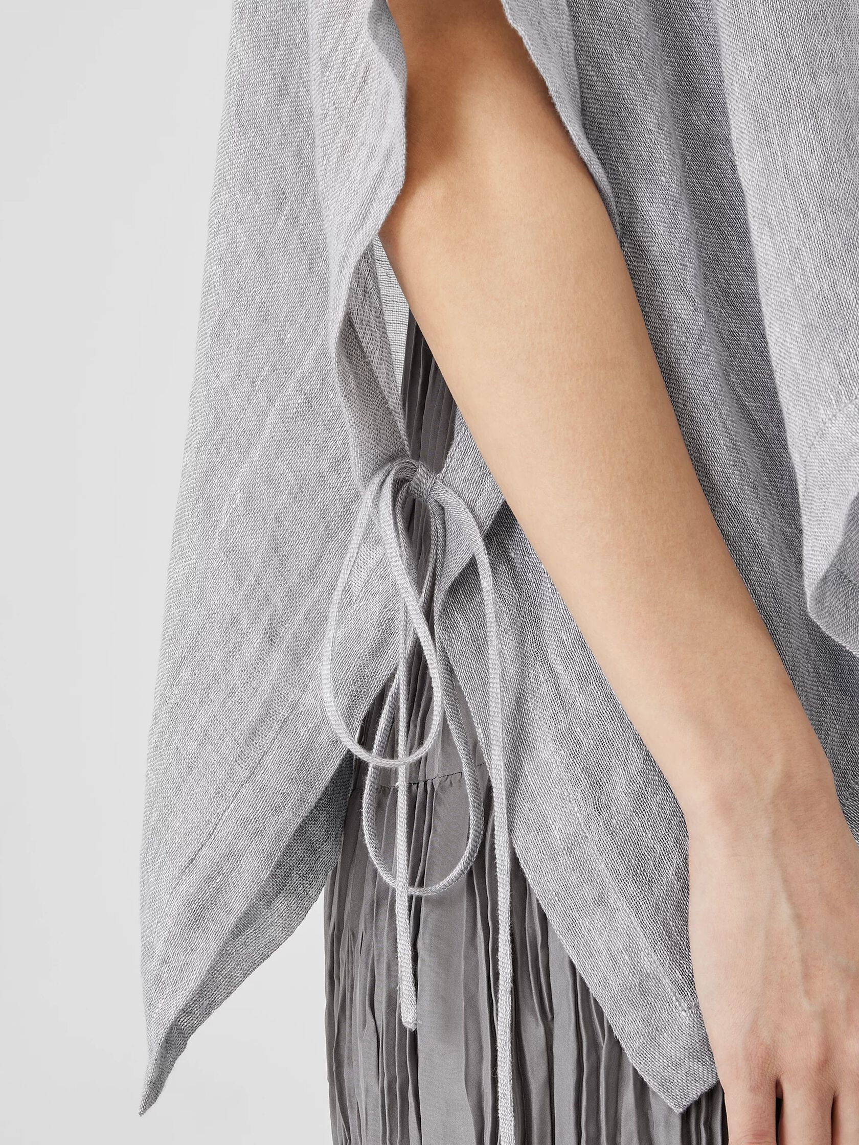 Organic Linen Gauze Poncho